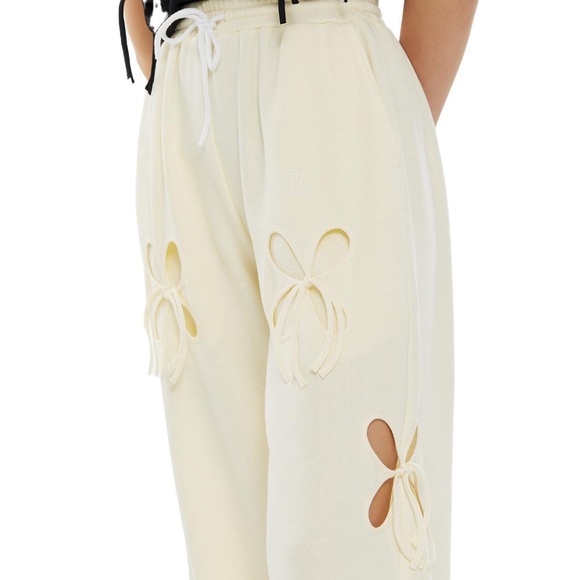 J.Kim Cream Petal Cutout Sweatpants from SS 2021 - Picture 5 of 7